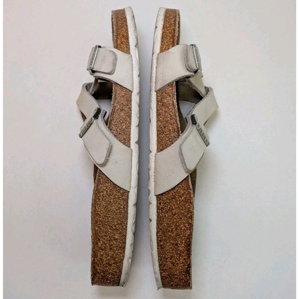 Birkenstock Womens Yao Buckle Strappy Leather Sandals Slides Sz 40 EUR 9-9.5M US - Picture 6 of 7